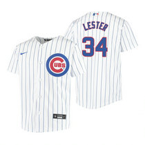 Youth Nike Chicago Cubs #34 Jon Lester White Authentic Stitched MLB Jersey