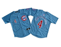 Youth Nike Chicago Cubs #4 Pete Crow-Armstrong 2024-25 Blue 2nd Stitched Baseball Jersey