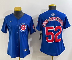 Youth Nike Chicago Cubs #52 Pete Crow-Armstrong Blue Authentic stitched MLB jersey