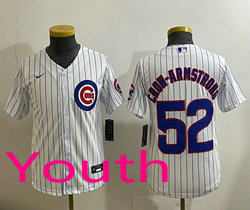 Youth Nike Chicago Cubs #52 Pete Crow-Armstrong White Authentic Stitched MLB Jersey