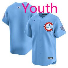 Youth Nike Chicago Cubs Blank Baby Blue 2nd Alternate Stitched Baseball Jersey