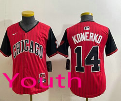 Youth Nike Chicago White Sox #14 Paul Konerko Red City MLB Jersey