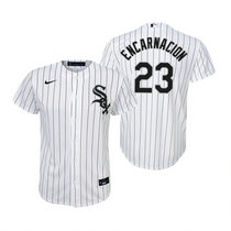 Youth Nike Chicago White Sox #23 Edwin Encarnacion White Authentic Stitched MLB Jersey