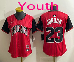 Youth Nike Chicago White Sox #23 Michael Jordan Red City MLB Jersey