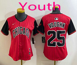 Youth Nike Chicago White Sox #25 Andrew Vaughn Red City MLB Jersey