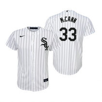 Youth Nike Chicago White Sox #33 James McCann White Authentic Stitched MLB Jersey