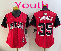 Youth Nike Chicago White Sox #35 Frank Thomas Red City MLB Jersey