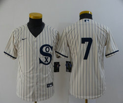 Youth Nike Chicago White Sox #7 Tim Anderson 2021 Field of Dreams Game Authentic Stitched MLB Jersey