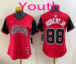 Youth Nike Chicago White Sox #88 Luis Robert Jr. Red Joint MLB Jersey