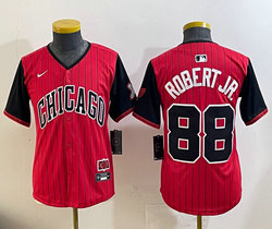 Youth Nike Chicago White Sox #88 Luis Robert JR Red City MLB Jersey