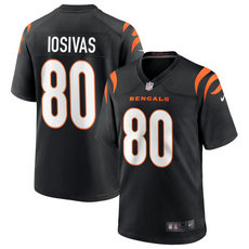Youth Nike Cincinnati Bengals #80 Andrei Iosivas Black Vapor Untouchable Authentic Stitched NFL Jersey