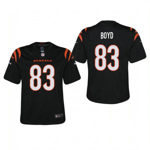 Youth Nike Cincinnati Bengals #83 Tyler Boyd Black 2021 Vapor Untouchable Jersey