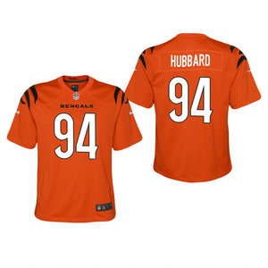 Youth Nike Cincinnati Bengals #94 Sam Hubbard Orange 2021 Vapor Untouchable Jersey