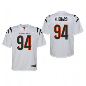 Youth Nike Cincinnati Bengals #94 Sam Hubbard White 2021 Vapor Untouchable Jersey