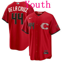 Youth Nike Cincinnati Reds #44 Elly De La Cruz Red 2026 City MLB Jersey
