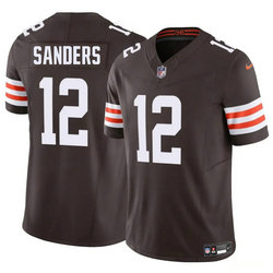 Youth Nike Cleveland Browns #12 Shedeur Sanders Brown Stitched NFL Jersey