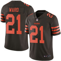 Youth Nike Cleveland Browns #21 Denzel Ward Brown Rush Limited Authentic stitched NFL jersey