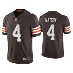 Youth Nike Cleveland Browns #4 Deshaun Watson Brown Vapor Untouchable Authentic stitched NFL jersey
