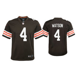 Youth Nike Cleveland Browns #4 Deshaun Watson Brown Vapor Untouchable Authentic stitched NFL jersey