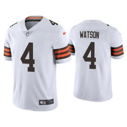 Youth Nike Cleveland Browns #4 Deshaun Watson White Vapor Untouchable Authentic stitched NFL jersey