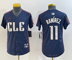 Youth Nike Cleveland Indians #11 José Ramírez 2024 City Authentic Stitched MLB Jersey