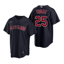 Youth Nike Cleveland Indians #25 Jim Thome Navy Game Authentic Stitched MLB Jersey