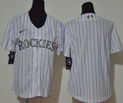 Youth Nike Colorado Rockies #Blank White Game Authentic Stitched MLB Jersey