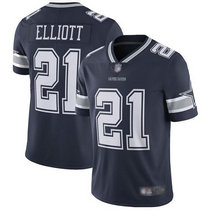 Youth Nike Dallas Cowboys #21 Ezekiel Elliott Blue Vapor Untouchable Authentic Stitched NFL Jersey