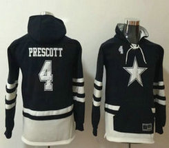 Youth Nike Dallas Cowboys #4 Dak Prescott All Stitched Hooded Sweatshirt