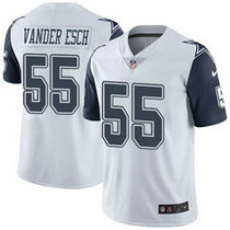 Youth Nike Dallas Cowboys #55 Leighton Vander Esch White Rush Authentic Stitched NFL Jersey