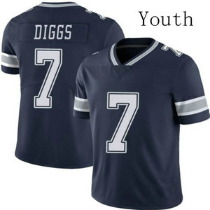 Youth Nike Dallas Cowboys #7 Trevon Diggs Blue Vapor Untouchable Authentic Stitched NFL Jerseys