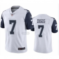 Youth Nike Dallas Cowboys #7 Trevon Diggs White Rush Authentic Stitched NFL Jerseys