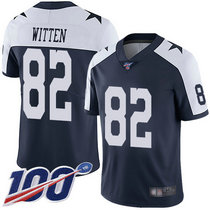 Youth Nike Dallas Cowboys #82 Jason Witten 100th Season Blue Thanksgiving Vapor Untouchable Authentic Stitched NFL Jersey