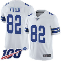 Youth Nike Dallas Cowboys #82 Jason Witten 100th Season White Vapor Untouchable Authentic Stitched NFL Jersey