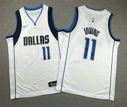Youth Nike Dallas Mavericks #11 Kyrie Irving White Authentic Stitched NBA Jersey