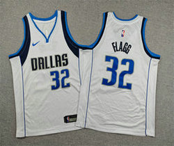 Youth Nike Dallas Mavericks #32 Cooper Flagg White Basketball Jersey