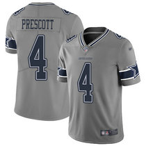 Youth Nike Dallas cowboys #4 Dak Prescott Grey Inverted Legend Vapor Untouchable Authentic Stitched NFL jersey