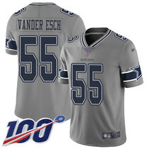 Youth Nike Dallas cowboys #55 Leighton Vander 100th Season Grey Inverted Legend Vapor Untouchable Authentic Stitched NFL jersey