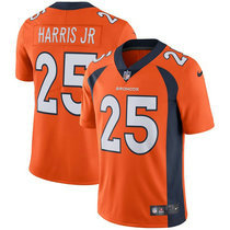 Youth Nike Denver Broncos #25 Chris Harris Jr Orange Vapor Untouchable Authentic Stitched NFL Jersey