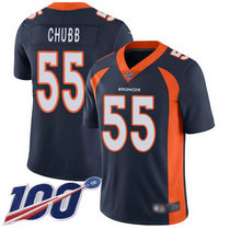 Youth Nike Denver Broncos #30 Terrell Davis 100th Season Blue Vapor Untouchable Authentic stitched NFL jersey