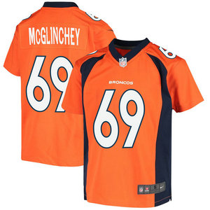 Youth Nike Denver Broncos #69 Mike McGlinchey Orange Vapor Untouchable Authentic Stitched NFL Jersey