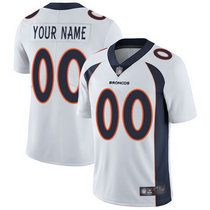 Youth Nike Denver Broncos Customized White Limited Vapor Untouchable Authentic Stitched NFL Jerseys
