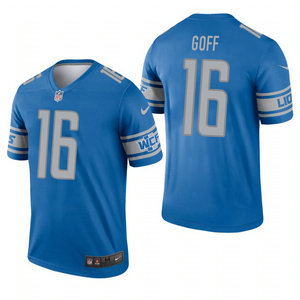 Youth Nike Detroit Lions #16 Jared Goff Blue Vapor Untouchable Authentic Stitched NFL Jersey