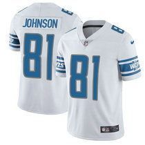 Youth Nike Detroit Lions #81 Calvin Johnson White Vapor Untouchable Authentic stitched NFL jersey