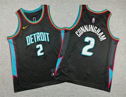 Youth Nike Detroit Pistons #2 Cade Cunningham 2026 Black City NBA Jersey