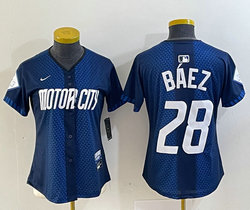 Youth Nike Detroit Tigers #28 Javier Baez 2024 City Authentic Stitched MLB Jersey