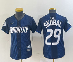 Youth Nike Detroit Tigers #29 Tarik Skubal 2024 City Authentic Stitched MLB Jersey