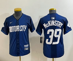 Youth Nike Detroit Tigers #39 Zach McKinstry 2024 City Authentic Stitched MLB Jersey
