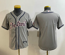 Youth Nike Detroit Tigers Blank Gray Authentic Stitched MLB Jersey