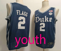 Youth Nike Duke Blue Devils #2 Cooper Flagg Nave NCAA jersey